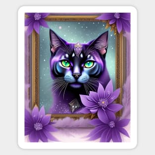 Magical Burmese Cat Sticker